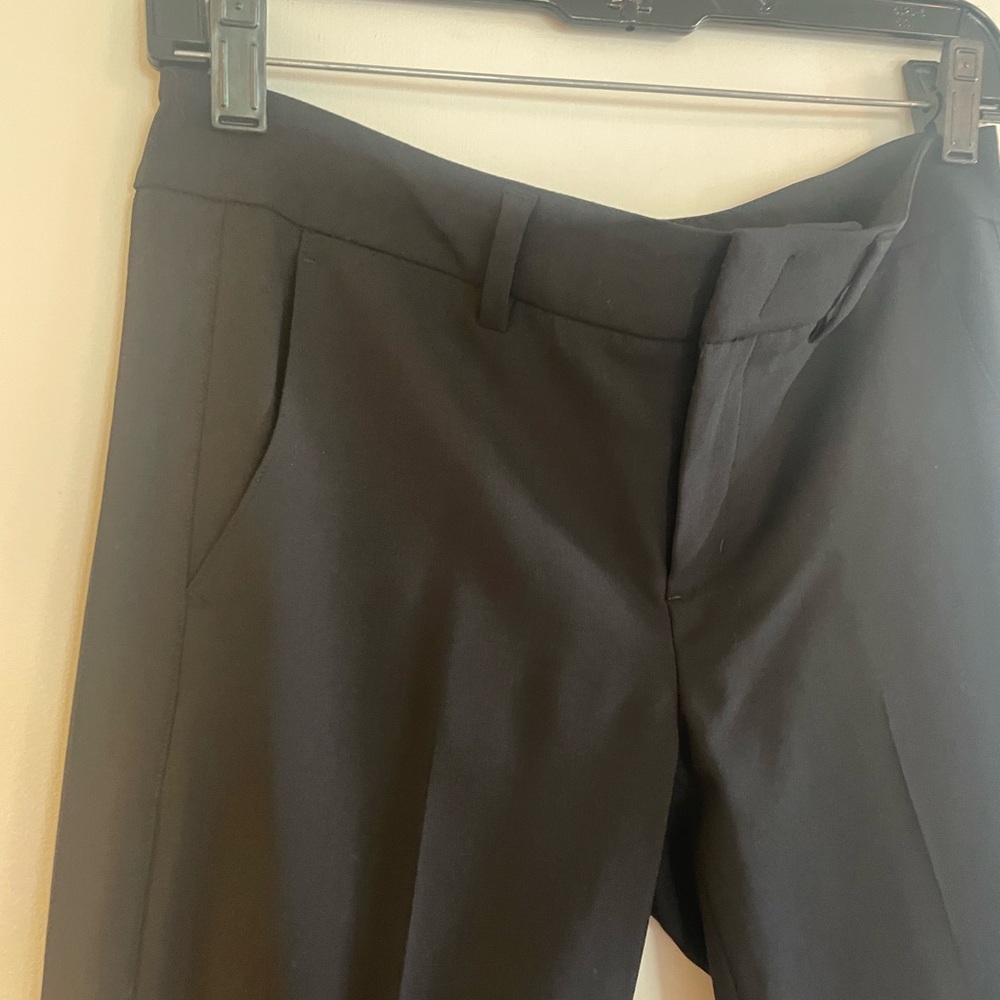 Vince Black Dress Pants straight leg tuxedo Full-Length Design
